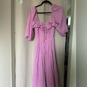 Free People Pink Midi Dress